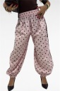 pantalone in cotone pois